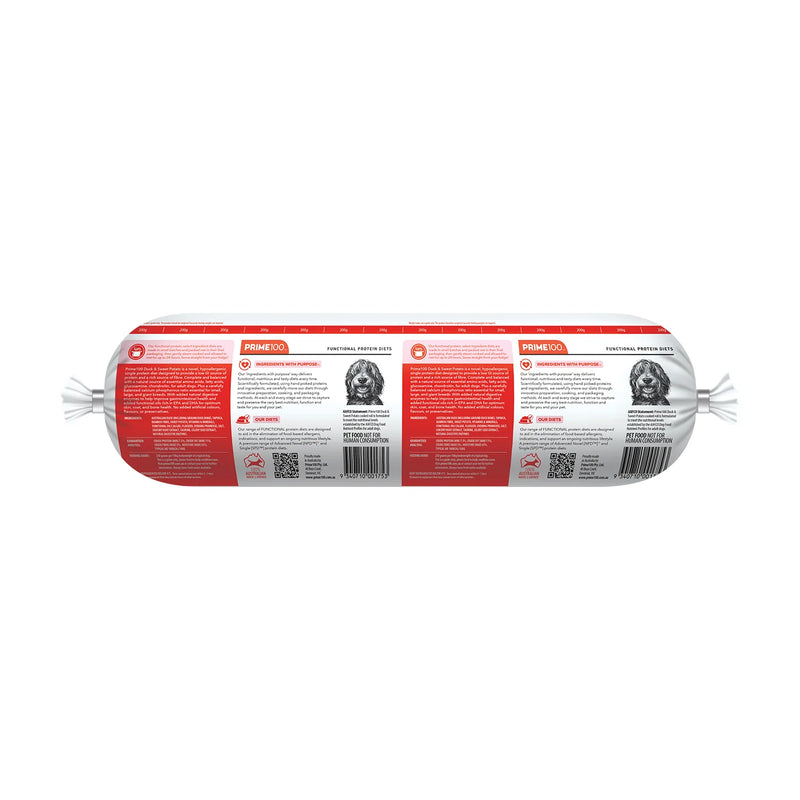 PRIME 100 SPD DUCK & SWEET POTATO ROLL 2KG
