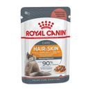 ROYAL CANIN CAT WET HAIR & SKIN CARE GRAVY BOX 85G 12PK