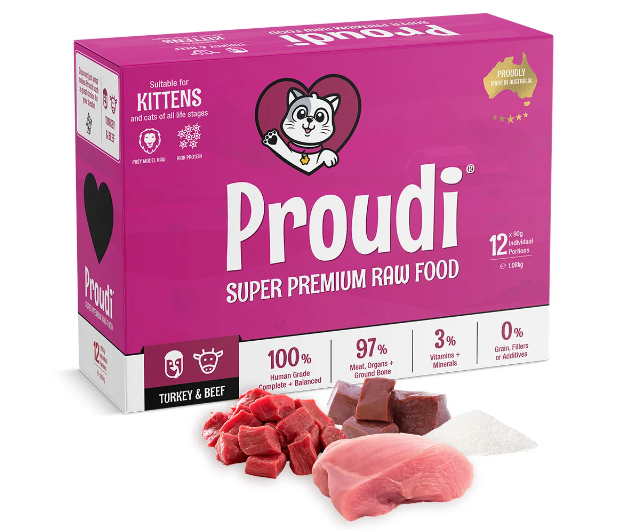 PROUDI KITTEN TURKEY & BEEF BARF 1.08KG