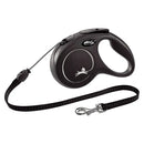 FLEXI CLASSIC CORD BLACK MEDIUM 5M