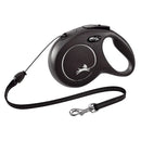 FLEXI CLASSIC CORD BLACK MED 8M