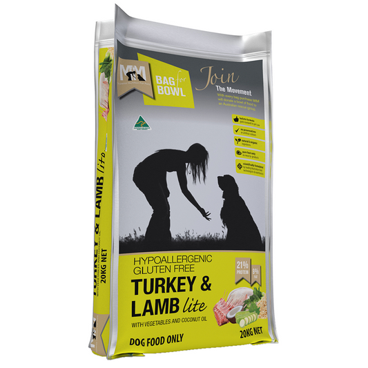 MEALS FOR MUTTS DOG LITE TURKEY & LAMB 20KG