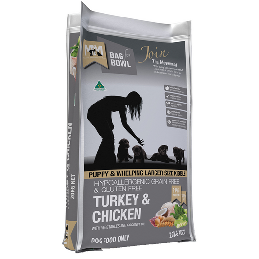 MEALS FOR MUTTS PUPPY GF TURKEY & CHICKEN 20KG