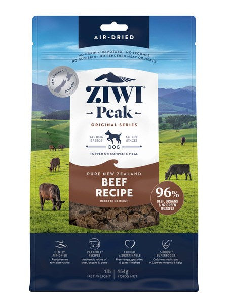 ZIWI PEAK DOG AIR DRIED BEEF 454GM