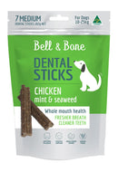 **BELL & BONE DENTAL STICKS CHICKEN, MINT & SEAWEED MEDIUM 182G
