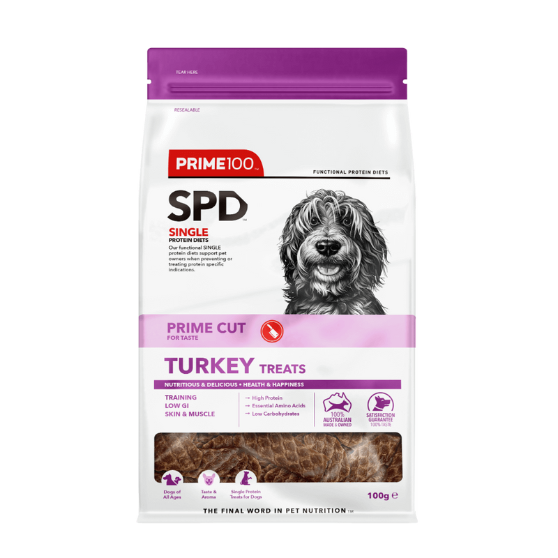 PRIME 100 SPD PRIME CUT TURKEY TREATS 100G