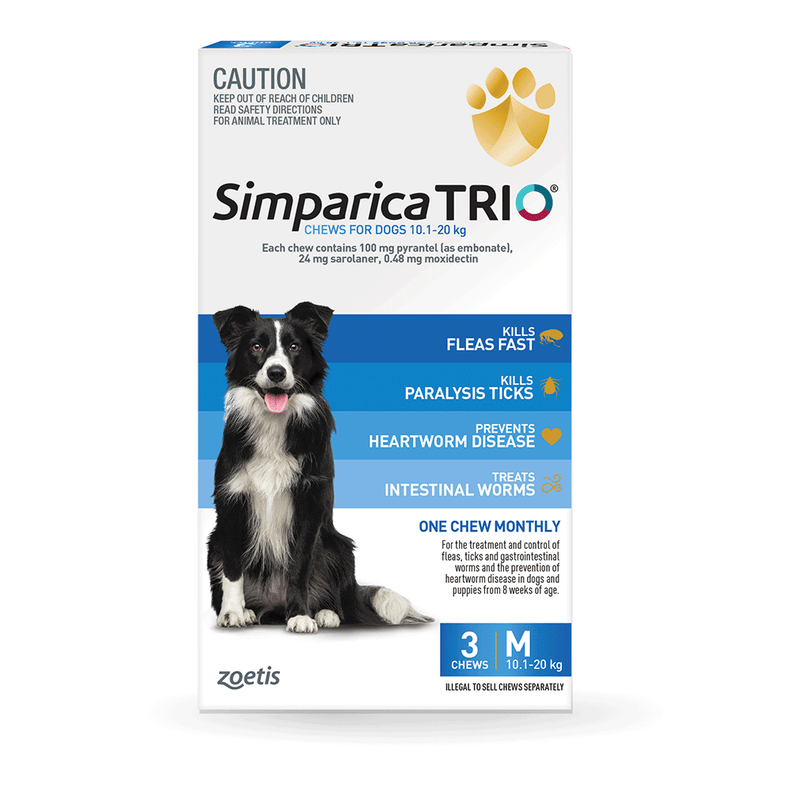 SIMPARICA TRIO 10.1-20.0KG 3PK